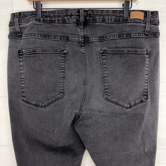 Judy Blue High Waist Skinny Fit Jeans Women 22W Waist 38 Washed Black Stretch - Picture 5 of 14